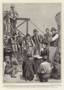 Le Traitement des Prisonniers Boers, Lecture aux Garçons à Bord d